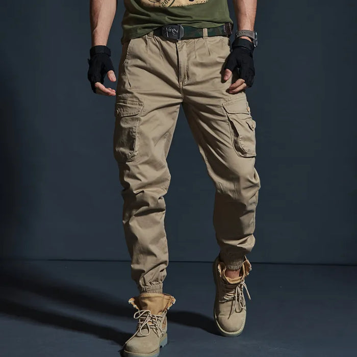 High Quality Khaki Casual Pants Men Military