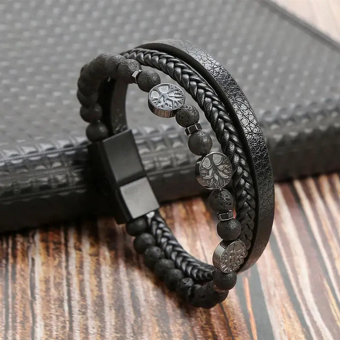 Classic Men's Leather Bracelet New Style