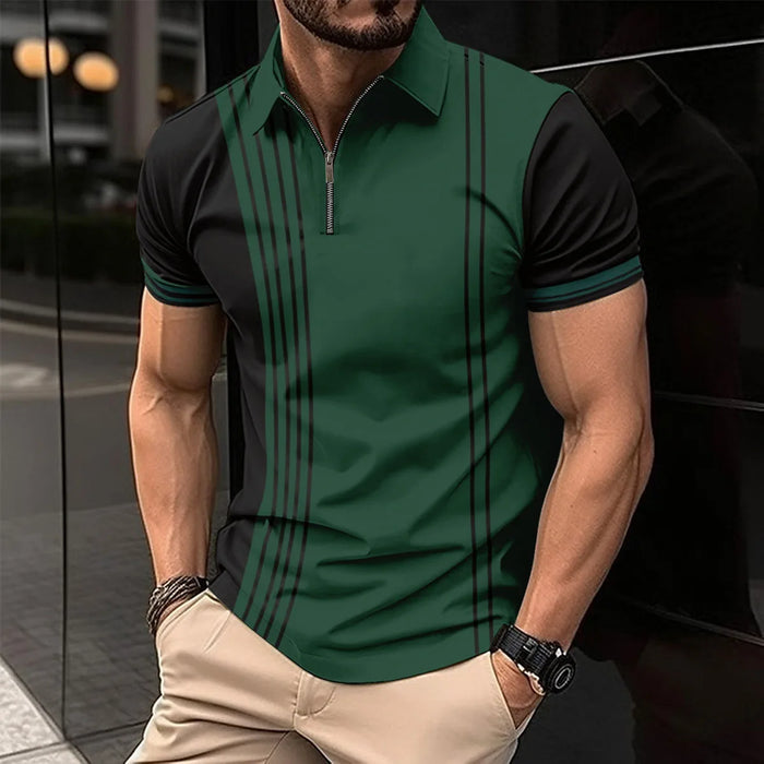 New Summer Men Short Sleeved Polo Shirt