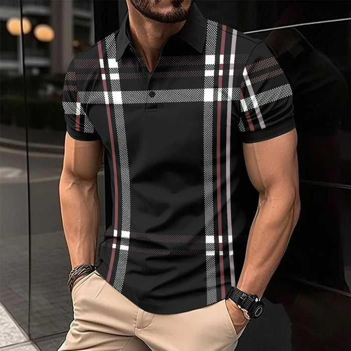 New Summer Men Short Sleeved Polo Shirt