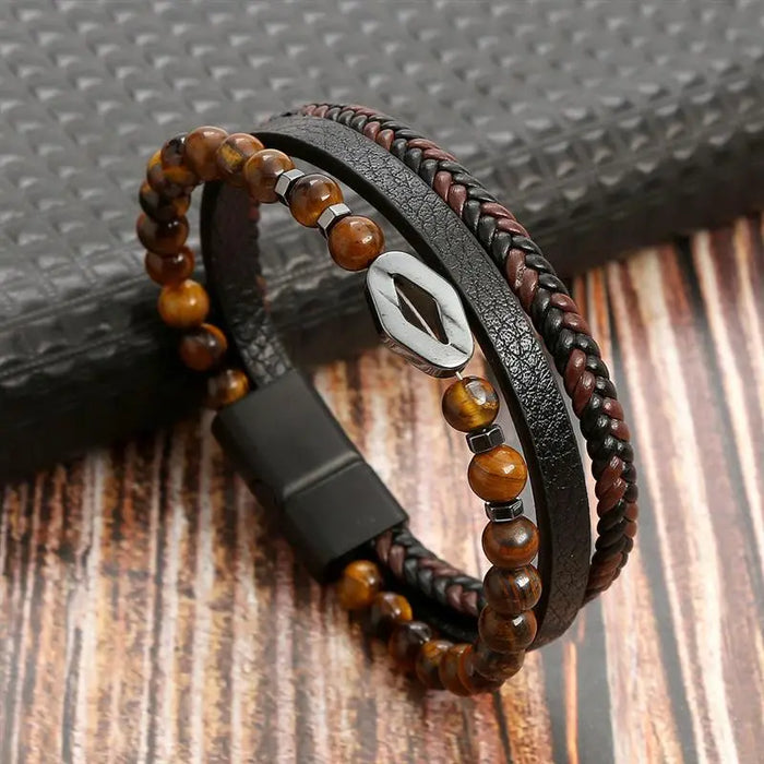 Classic Men's Leather Bracelet New Style