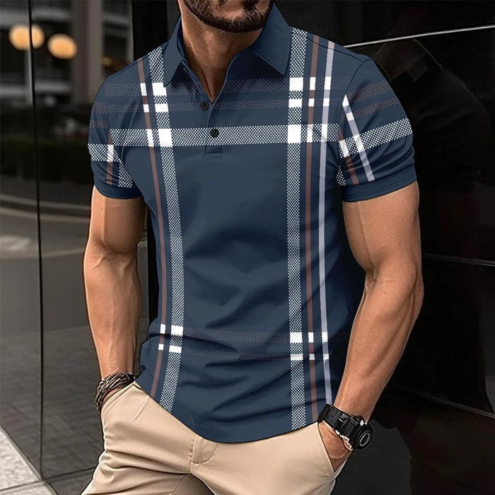 New Summer Men Short Sleeved Polo Shirt