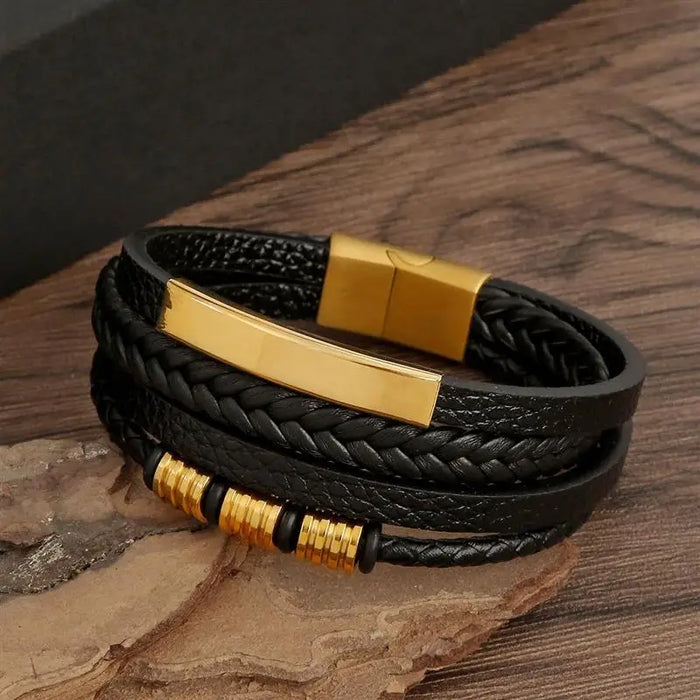 Classic Men's Leather Bracelet New Style