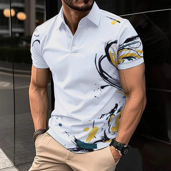 New Summer Men Short Sleeved Polo Shirt