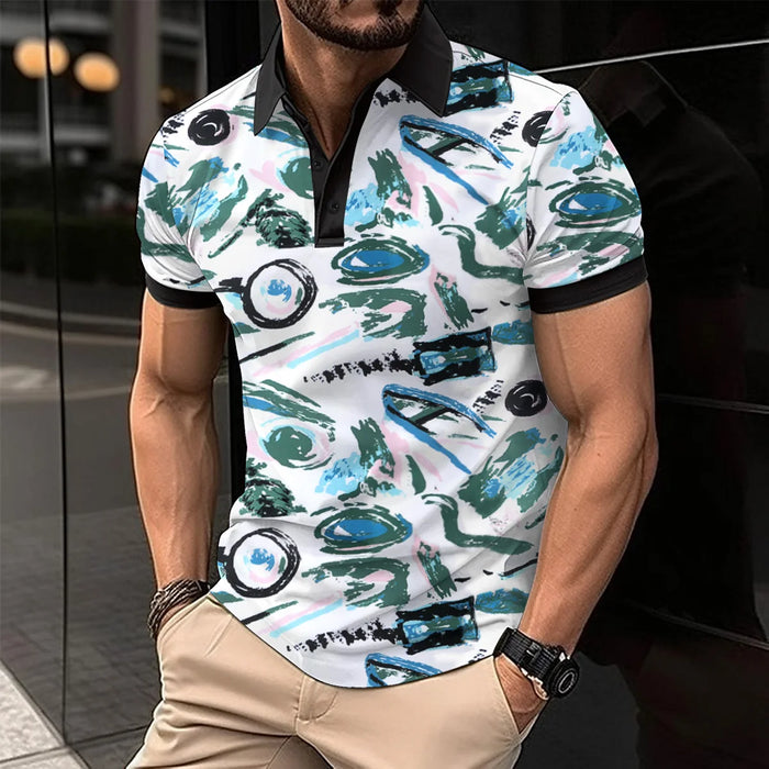 New Summer Men Short Sleeved Polo Shirt