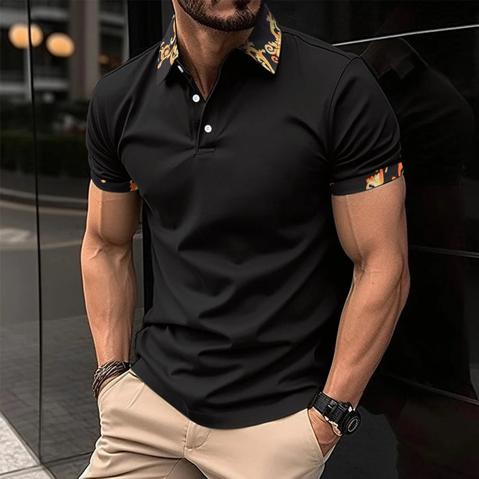 New Summer Men Short Sleeved Polo Shirt