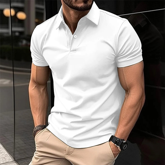 New Summer Men Short Sleeved Polo Shirt