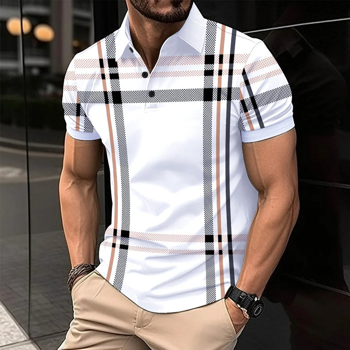 New Summer Men Short Sleeved Polo Shirt