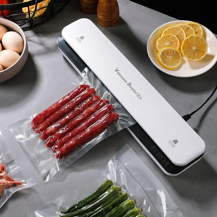 Best Dry Wet Food Vacuum Sealer Packaging Machine 220V Automatic Commercial Household Kitchen Food Vacuum Sealer with 10pcs bags