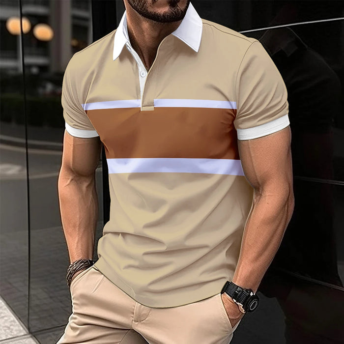 New Summer Men Short Sleeved Polo Shirt